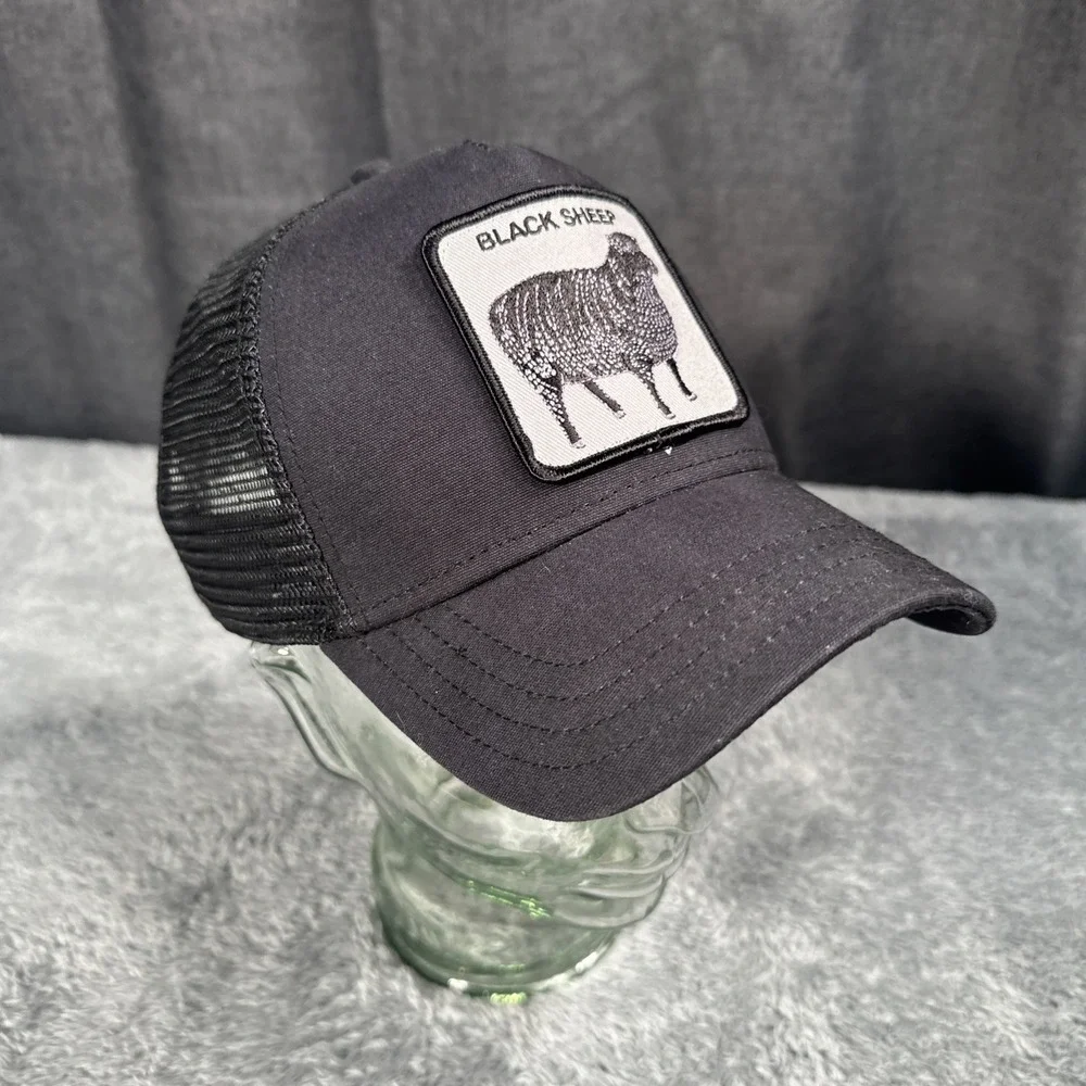 Goorin Bros The Farm The Black Sheep Black Trucker Hat One Size Snapback
